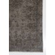 Vintage Handmade Turkish Area Rug. Modern Gray Overdyed Wool Carpet