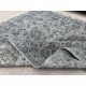 Upcycled Handmade Turkish Area Rug. Modern Gray Overdyed Wool Carpet