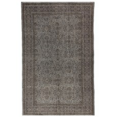 Contemporary Handmade Turkish Area Rug in Gray Color