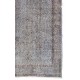 Gray Color OVERDYED Handmade Vintage Turkish Rug. Great 4 Modern Interiors