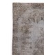 Contemporary Handmade Turkish Area Rug in Gray Color