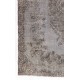 Contemporary Handmade Turkish Area Rug in Gray Color