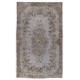 Contemporary Handmade Turkish Area Rug in Gray Color