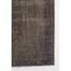 Gray Color Overdyed Handmade Vintage Turkish Rug
