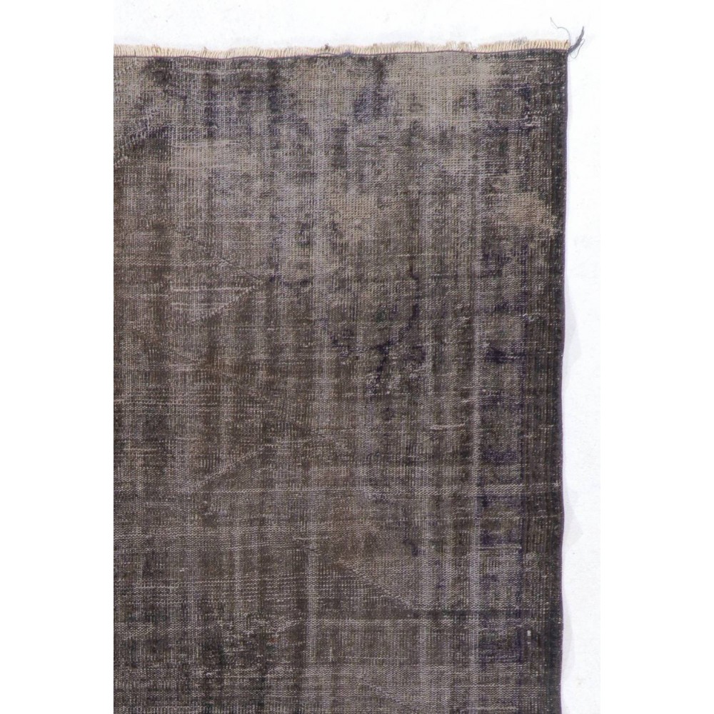 Contemporary Handmade Turkish Area Rug in Gray Color