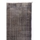 Gray Color OVERDYED Handmade Vintage Turkish Rug