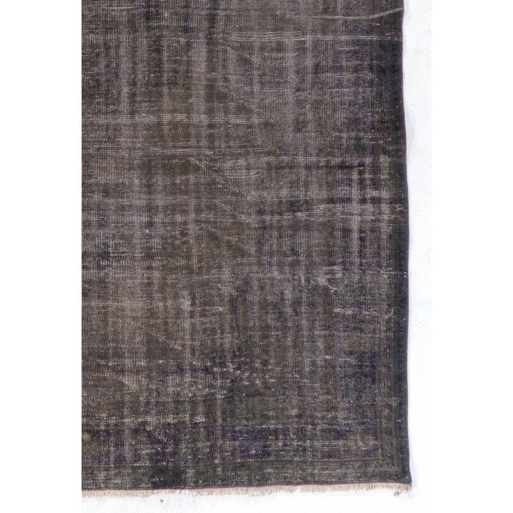Contemporary Handmade Turkish Area Rug in Gray Color