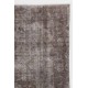 Gray Color OVERDYED Handmade Vintage Turkish Rug