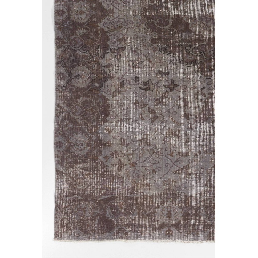 Contemporary Handmade Turkish Area Rug in Gray Color