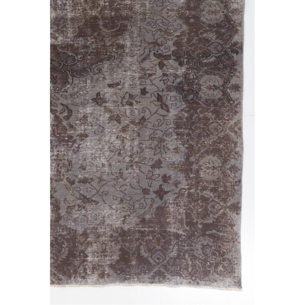 Contemporary Handmade Turkish Area Rug in Gray Color