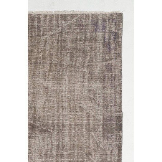Gray Color OVERDYED Handmade Vintage Turkish Rug Gray Color OVERDYED Handmade Vintage Turkish Rug