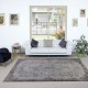 Modern Handmade Turkish Wool Rug in Gray, Decorative Living Room Carpet