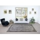 Contemporary Hand Knotted Turkish Wool Area Rug in Gray Color