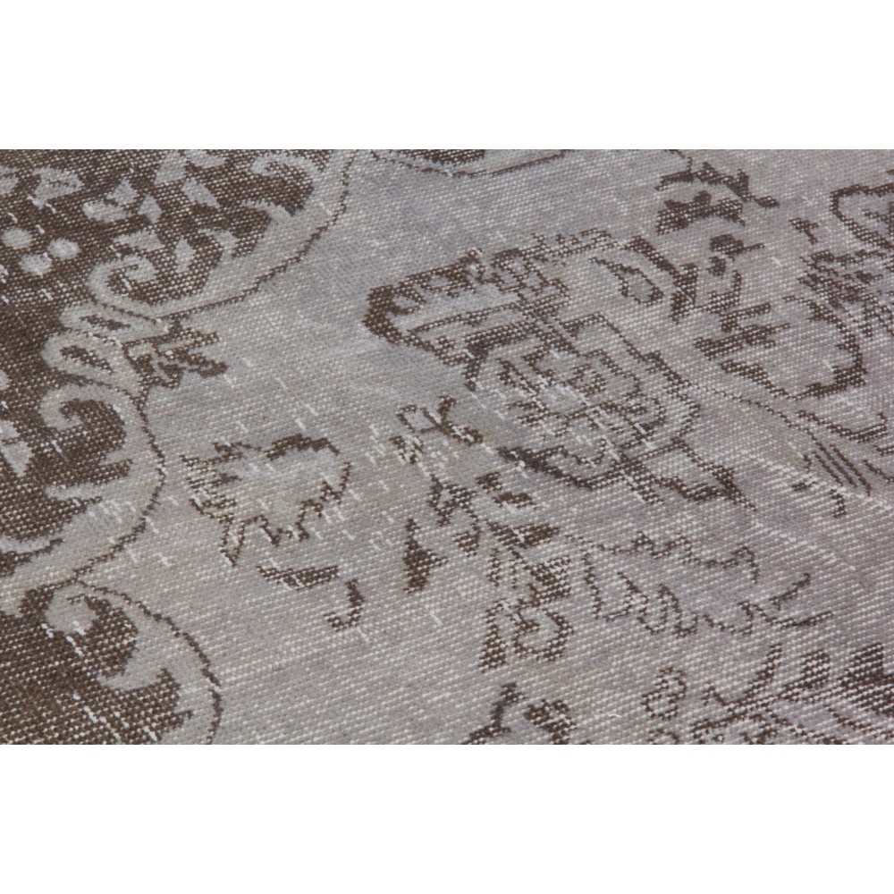 Contemporary Hand Knotted Turkish Wool Area Rug in Gray Color
