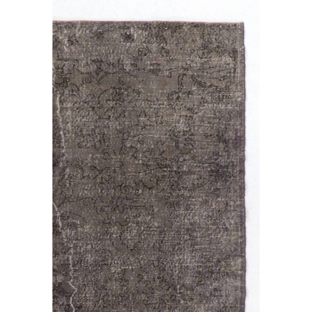 Contemporary Handmade Turkish Area Rug in Gray Color