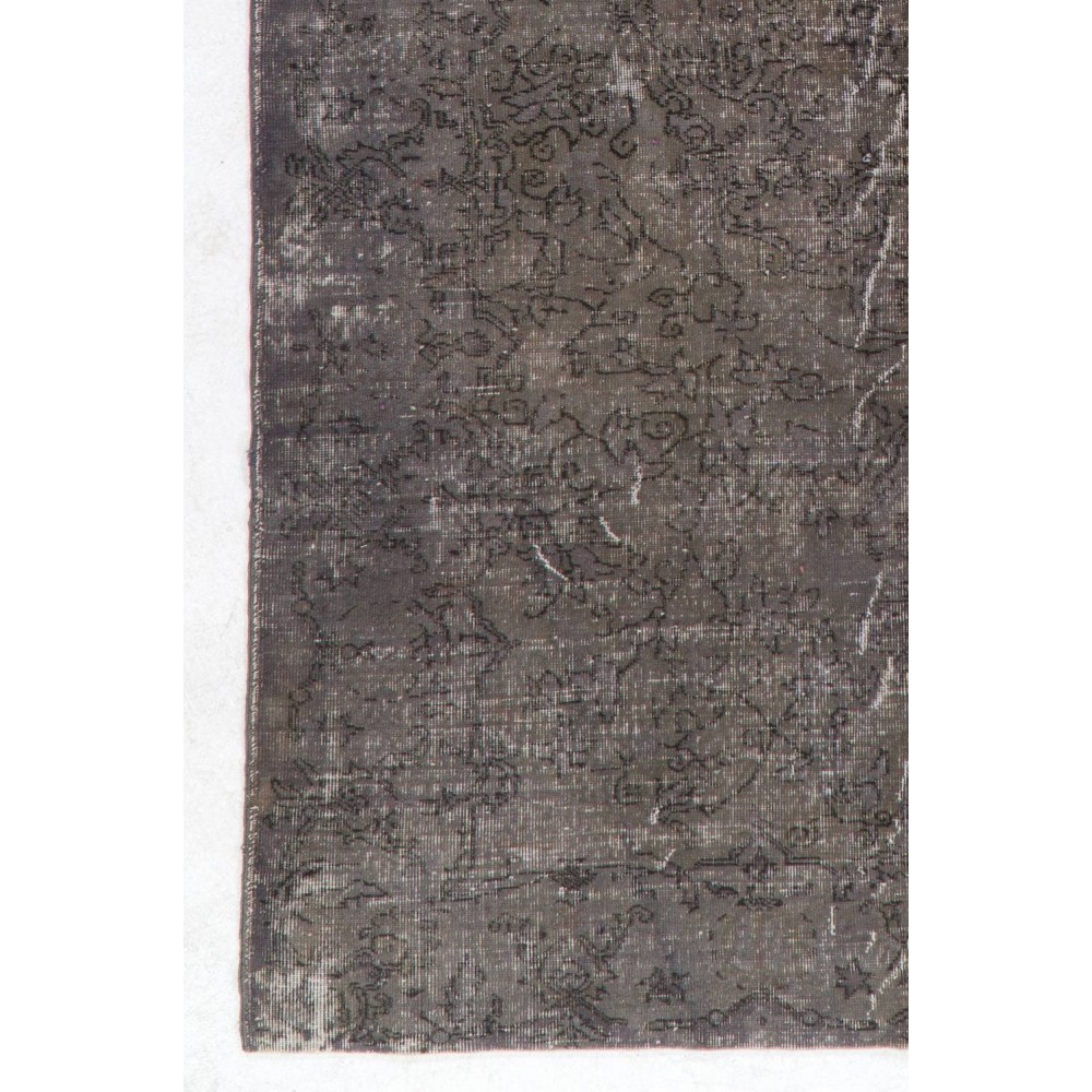 Contemporary Handmade Turkish Area Rug in Gray Color