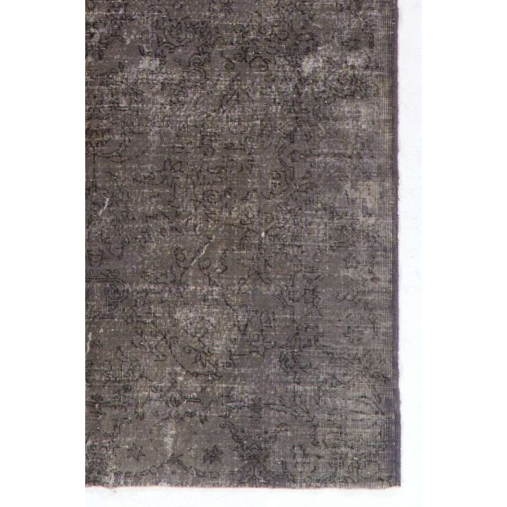 Contemporary Handmade Turkish Area Rug in Gray Color