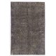 Gray Color OVERDYED Handmade Vintage Turkish Rug