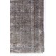 Vintage Distressed Anatolian Rug Overdyed in Gray Color