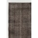 Gray Color OVERDYED Distressed Vintage Turkish Rug