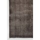 Gray Color OVERDYED Distressed Vintage Turkish Rug