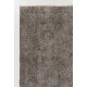Mid-Century Wool Area Rug Overdyed in Gray, Hand-knotted in Turkey