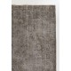 Modern Wool Area Rug Overdyed in Gray, Hand-knotted in Turkey