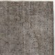 Modern Wool Area Rug Overdyed in Gray, Hand-knotted in Turkey