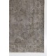 Modern Wool Area Rug Overdyed in Gray, Hand-knotted in Turkey