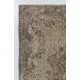 Hand-Knotted Vintage Anatolian Wool Area Rug in Taupe and Beige