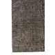 Vintage Rug Re-Dyed in Gray, Hand-Made Carpet for Modern Home & Office