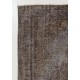 Vintage Anatolian Rug Overdyed in Gray Color