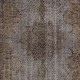 Vintage Anatolian Rug Overdyed in Gray Color