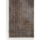 Vintage Anatolian Rug Overdyed in Gray Color