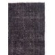 Vintage Handmade Turkish Area Rug Over-dyed in Charcoal Gray for Modern Interiors Vintage Handmade Turkish Area Rug Over-dyed in Charcoal Gray for Modern Interiors