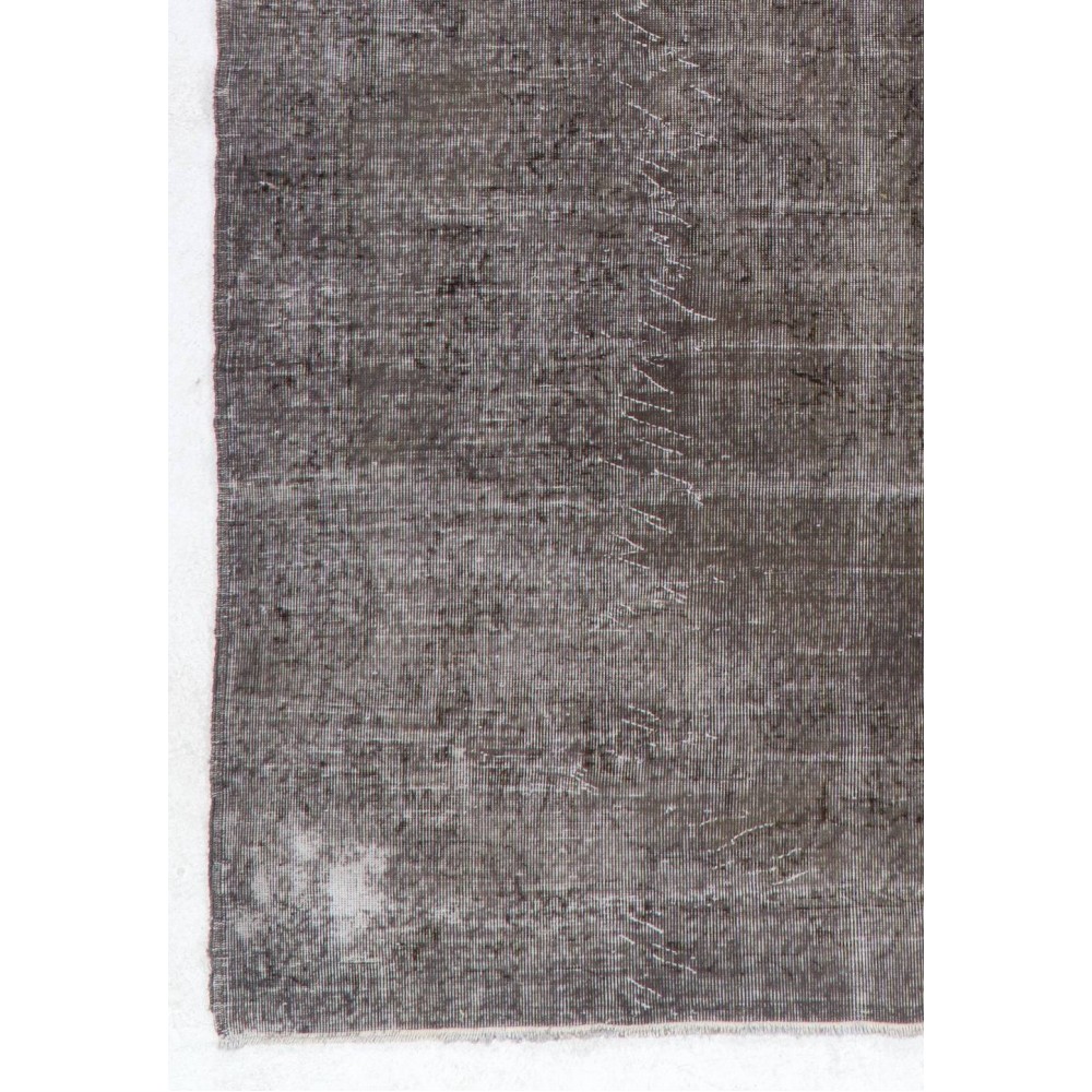 Vintage Minimalist Distressed Handmade Vintage Rug Over-Dyed in Taupe