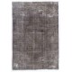 Vintage Minimalist Distressed Handmade Vintage Rug Over-Dyed in Taupe