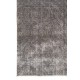 Handmade Distressed Vintage Turkish Rug Over-dyed in Gray Color