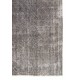Handmade Distressed Vintage Turkish Rug Over-dyed in Gray Color