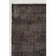Distressed Vintage Handmade Central Anatolian Rug Over-Dyed in Charcoal Gray Distressed Vintage Handmade Central Anatolian Rug Over-Dyed in Charcoal Gray
