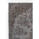 Contemporary Handmade Turkish Area Rug in Gray Color