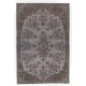 Contemporary Handmade Turkish Area Rug in Gray Color