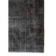 Vintage Handmade Rug Over-dyed in Charcoal Gray Color, Great for Modern Interiors