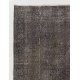 Gray Color OVERDYED Handmade Vintage Turkish Rug Gray Color OVERDYED Handmade Vintage Turkish Rug