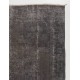 Gray Color OVERDYED Handmade Vintage Turkish Rug Gray Color OVERDYED Handmade Vintage Turkish Rug