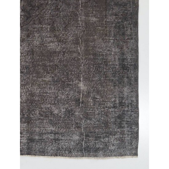 Gray Color OVERDYED Handmade Vintage Turkish Rug Gray Color OVERDYED Handmade Vintage Turkish Rug