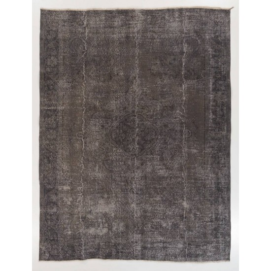Gray Color OVERDYED Handmade Vintage Turkish Rug Gray Color OVERDYED Handmade Vintage Turkish Rug