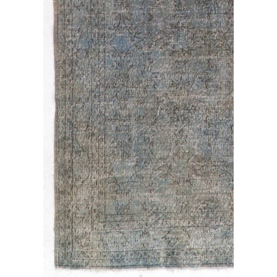 Gray Color OVERDYED Vintage Handmade Turkish Area Rug Gray Color OVERDYED Vintage Handmade Turkish Area Rug