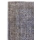 Light Blue Color OVERDYED Distressed Vintage Turkish Rug Light Blue Color OVERDYED Distressed Vintage Turkish Rug