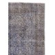 Light Blue Color OVERDYED Distressed Vintage Turkish Rug Light Blue Color OVERDYED Distressed Vintage Turkish Rug
